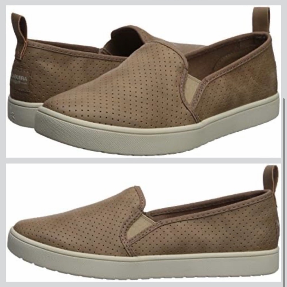 Brown Slip-On Sneakers